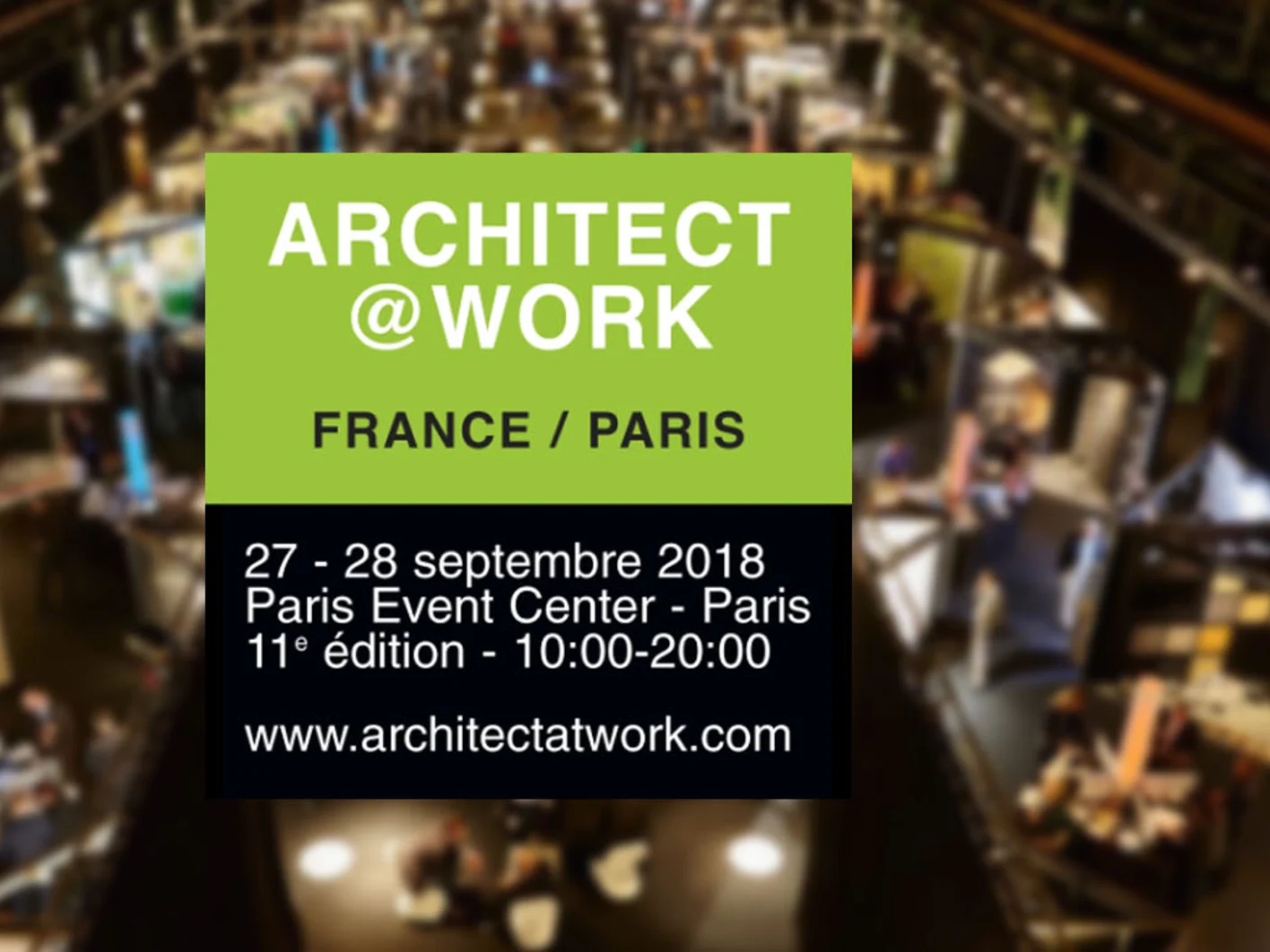 architect at @ work Paris septembre 2018