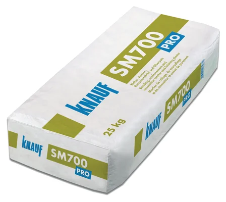 Knauf - SM700 Pro - SM700 Pro - Baltas klijavimo ir armavimo, remontinis mišinys, baigiamojo sluoksnio tinkas