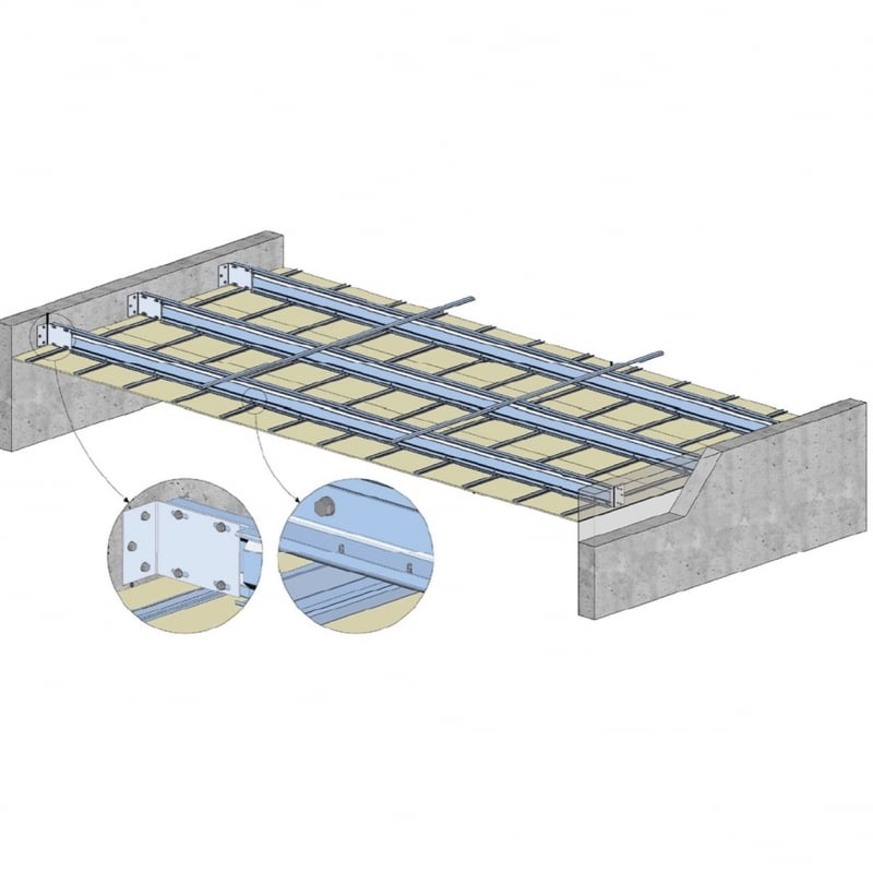 PLAFOND GRANDE PORTÉE AUTOPORTANT - KNAUF GH FUTUR AUTOPORTANT 