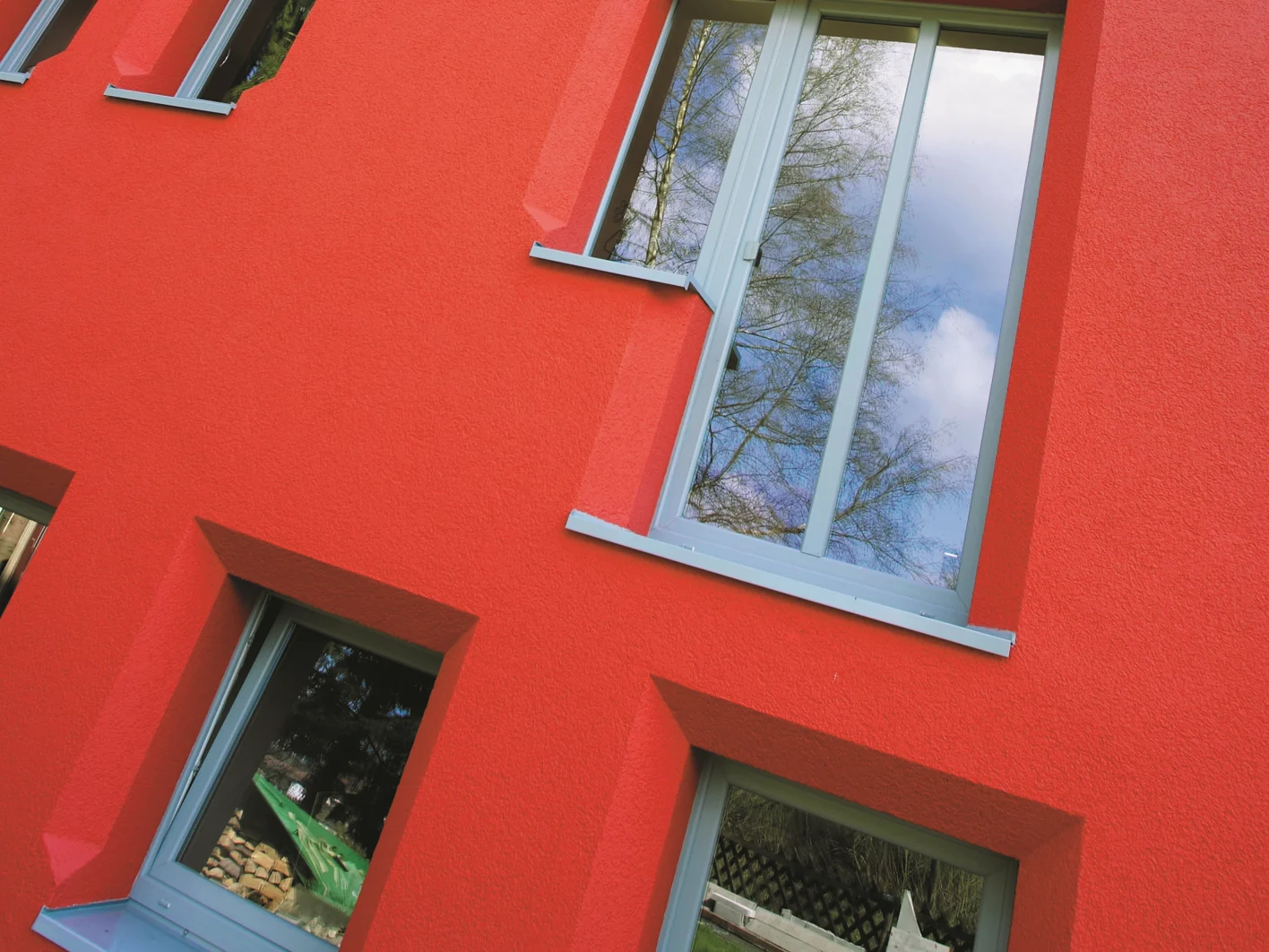 rote Fassade