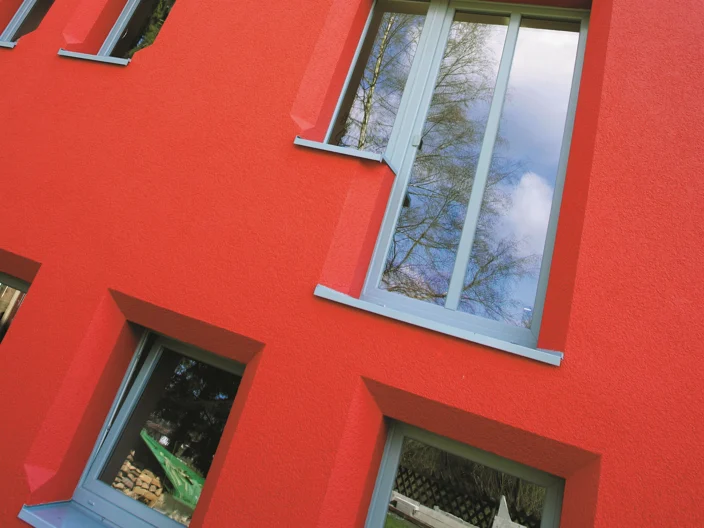 rote Fassade