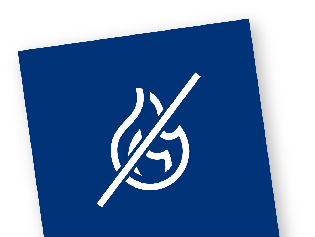 Non combustibility icon