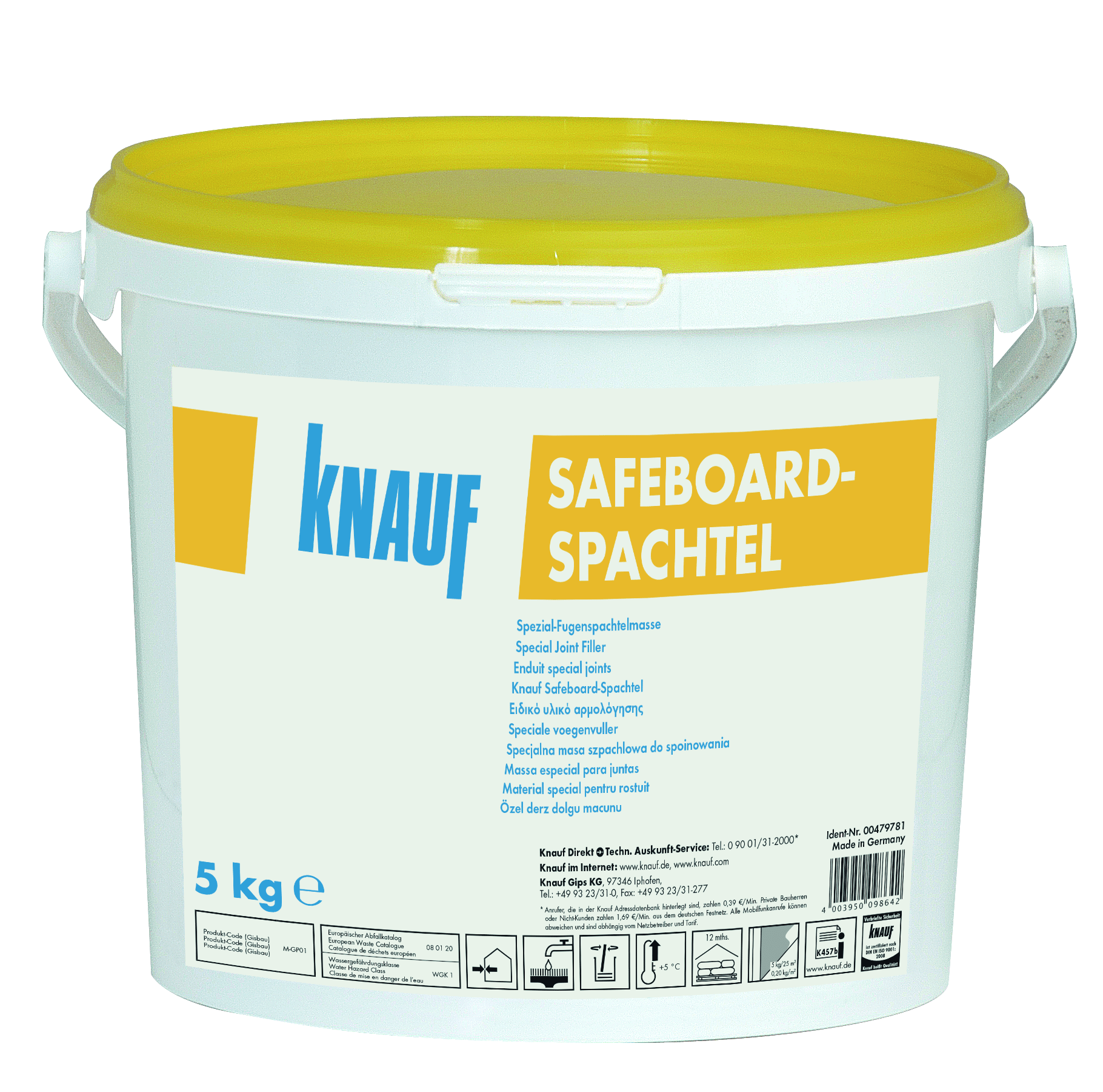 Safeboard-Spachtel - Gipsinis glaistas, skirtas Safeboard plokščių siūlėms