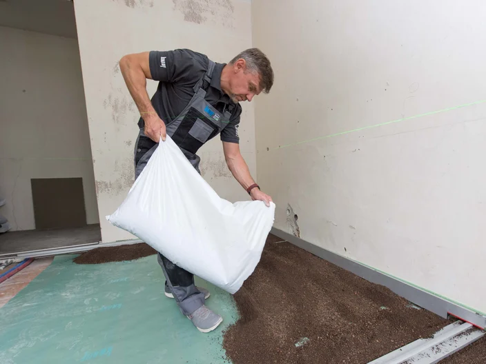 Grindų klojimas su Brown plokštėmis - Biraus sluoksnio irengimas 7