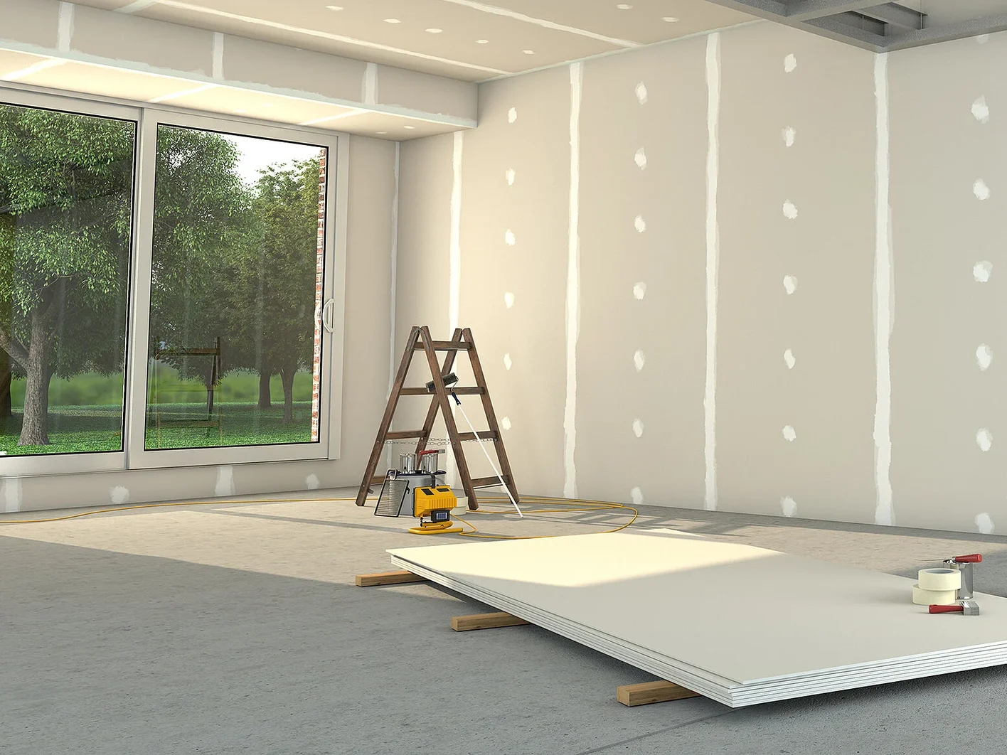 Vách thạch cao đã trở thành vật liệu phổ biến ở nhiều quốc gia 