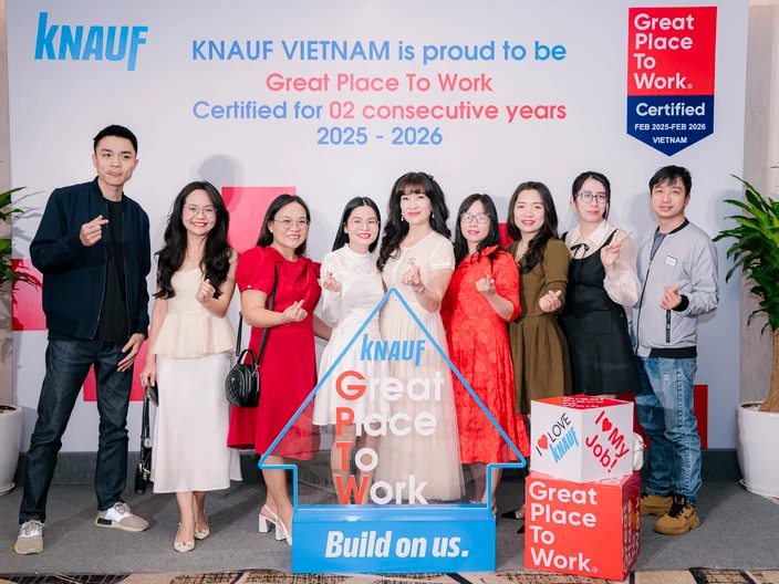 Knauf nhận giải Great Place To Work 2024