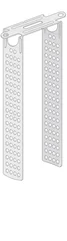 Knauf - לוחית חיבור מחוררת ל C60 - Metal profiles and accessories