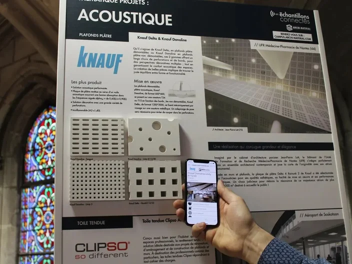 knauf scan mjm matériauthèque architectes gammes plafonds acoustiques 
