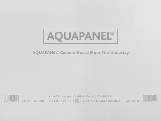 Knauf - AQUAPANEL® Floor Tile Underlay 6mm x 900mm Wide - Knauf AQUAPANEL Floor Tile Underlay
