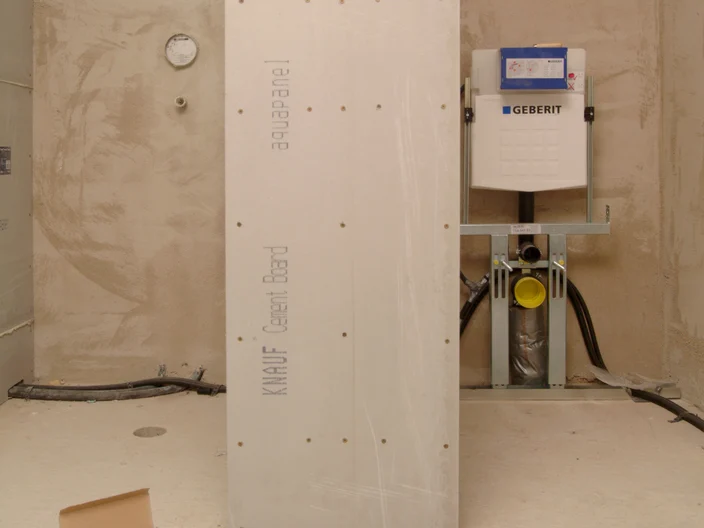 Innenausbau Bad - Installationswand