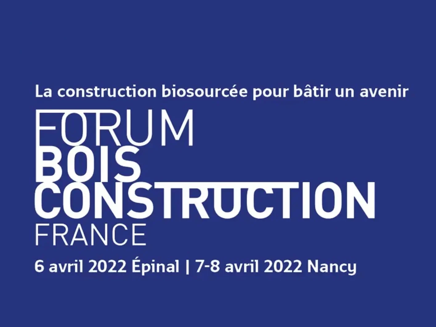 forum bois construction france 2022