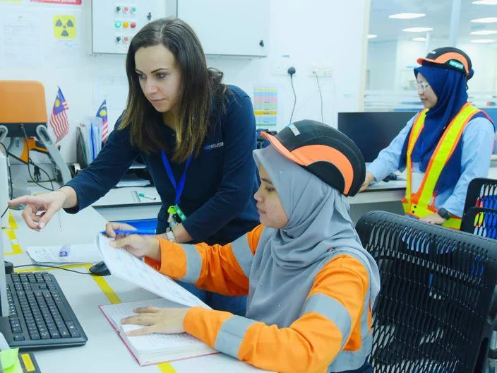 Workers in Johor Factory