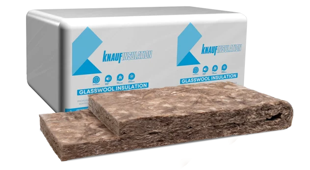 Knauf - Knauf Insulation Acoustic Batts - Knauf Insulation Folded Batt with Packaging