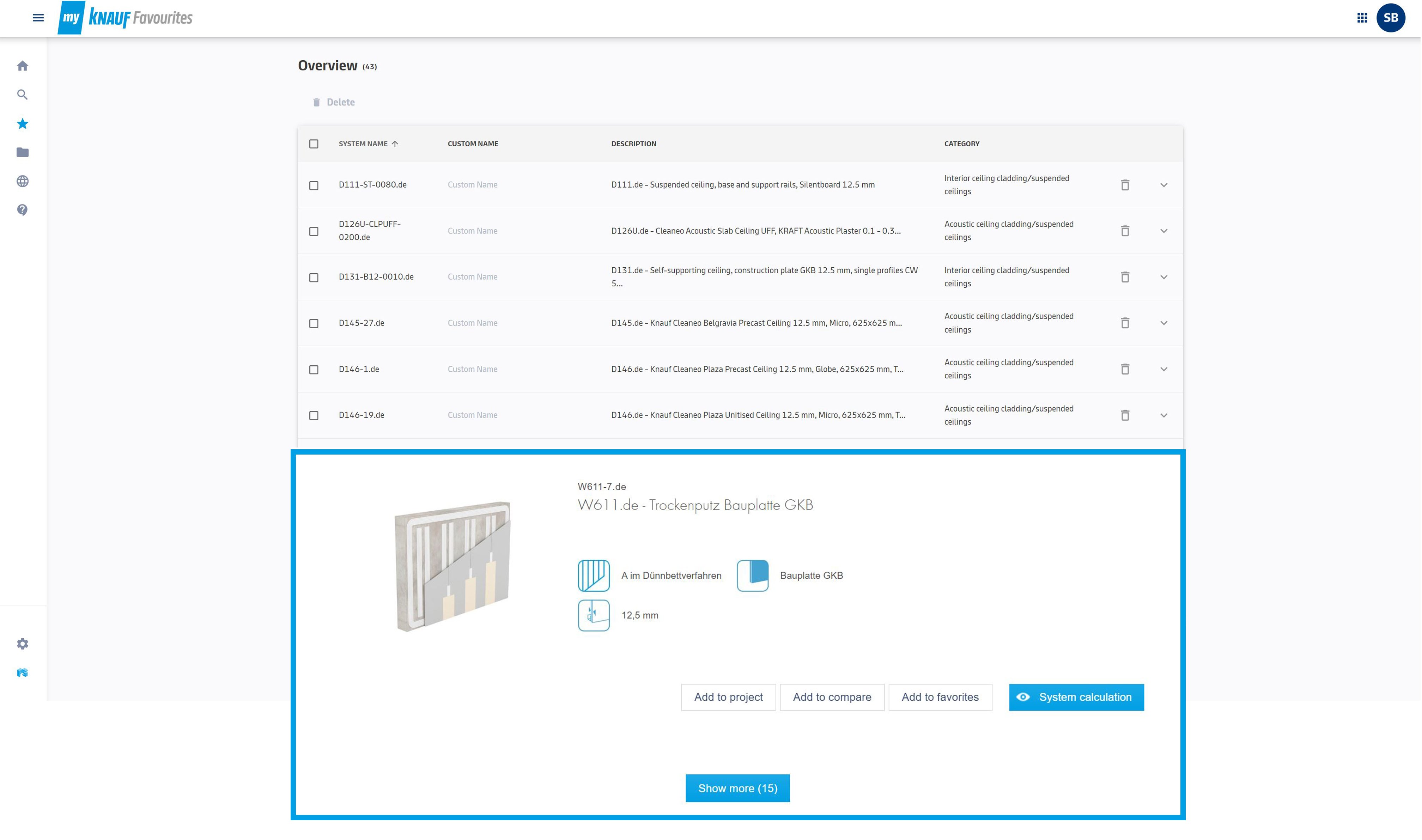 myKnauf Favourites