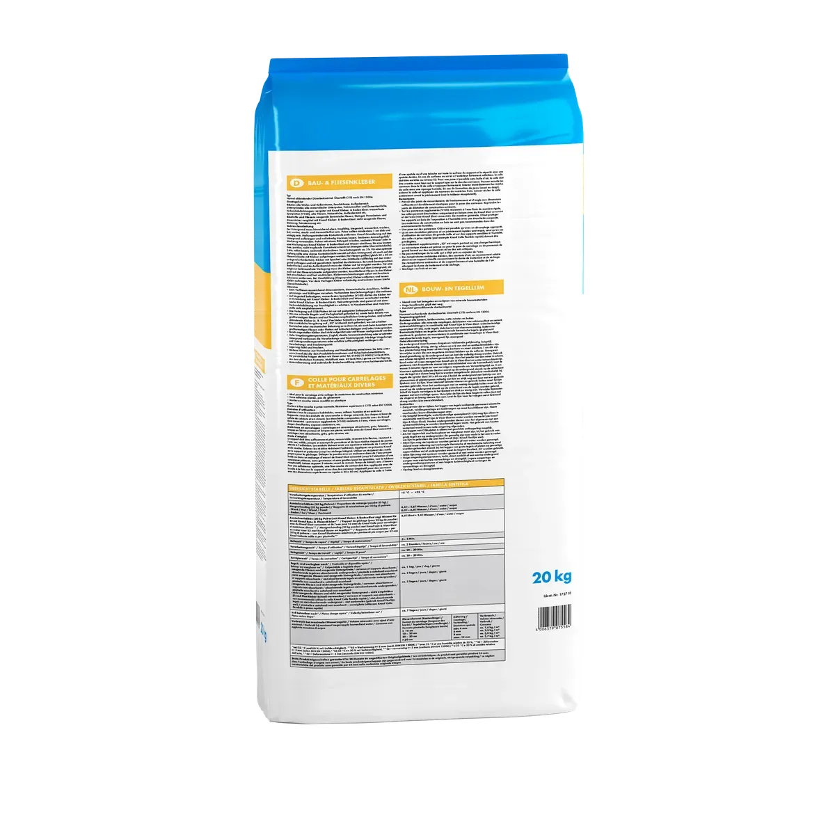 Knauf - Bau- & Fliesenkleber - 4006379075805_Bau-und-Fliesenkleber_back_20kg