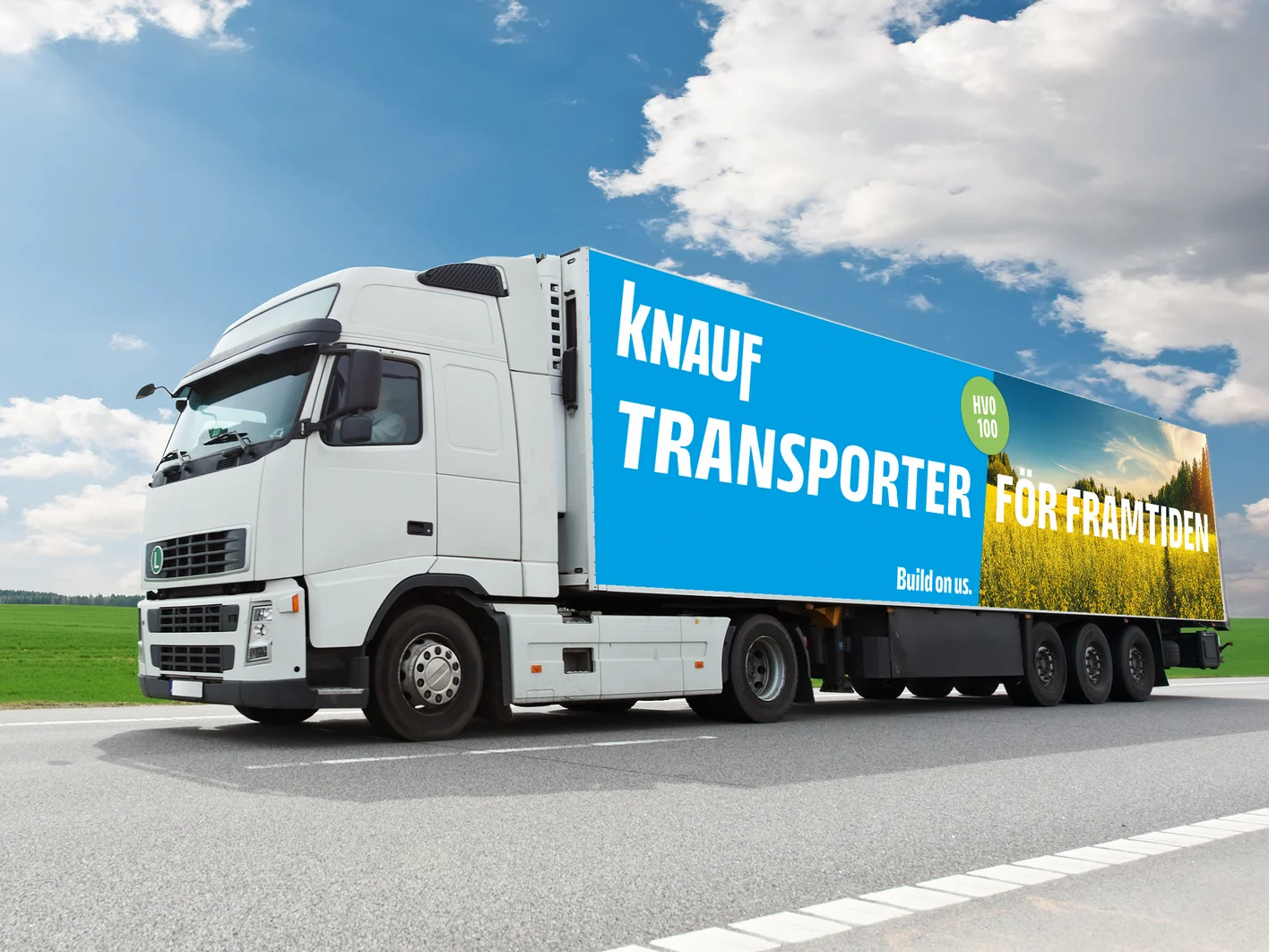 Knauf Sverige HVO100 Lastbil