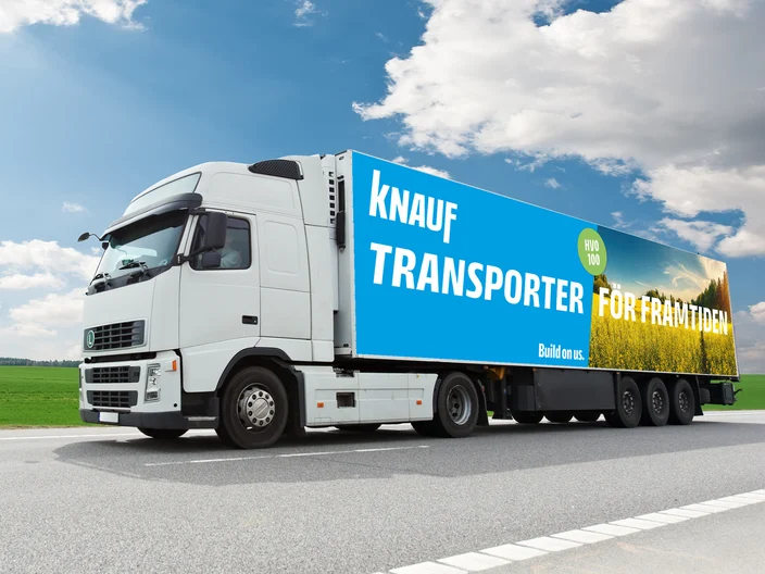 Knauf Sverige HVO100 Lastbil