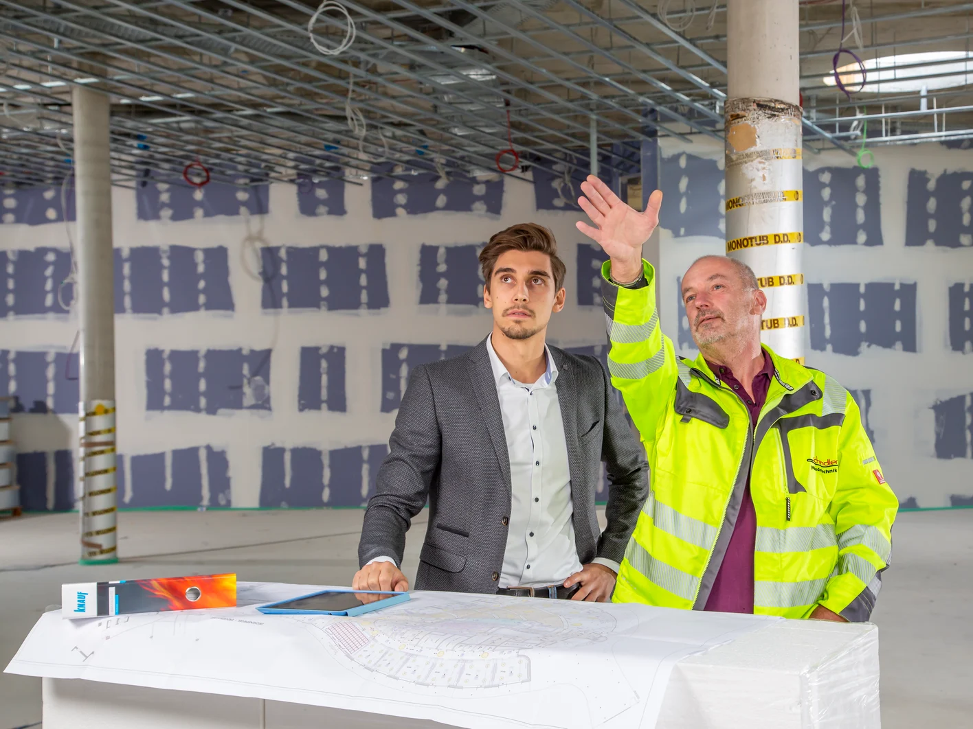 Knauf Kasino Baustelle architekt und bauleiter