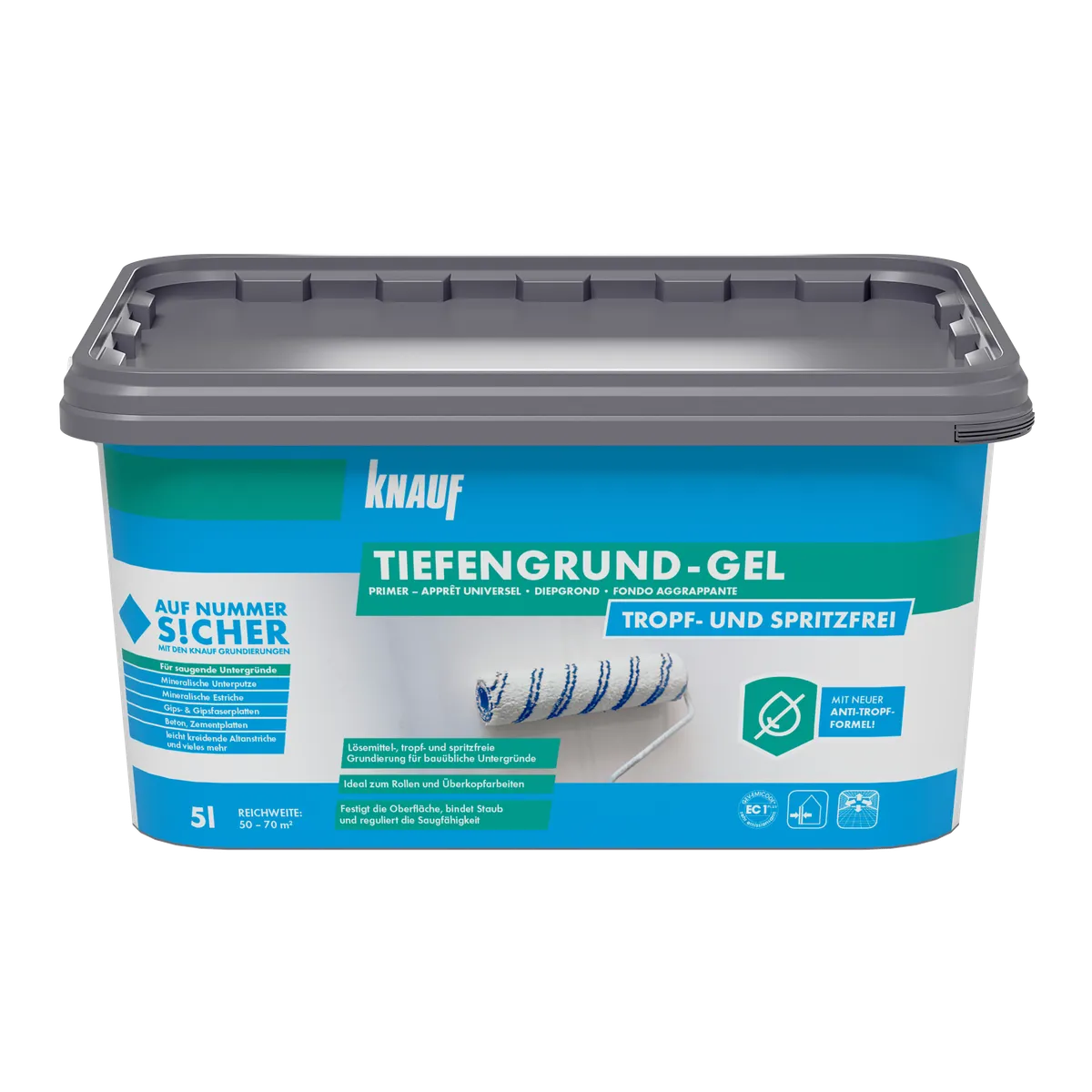 Knauf - Tiefengrund - Gel  - 4006379147915_Tiefengrund-Gel_front_5kg