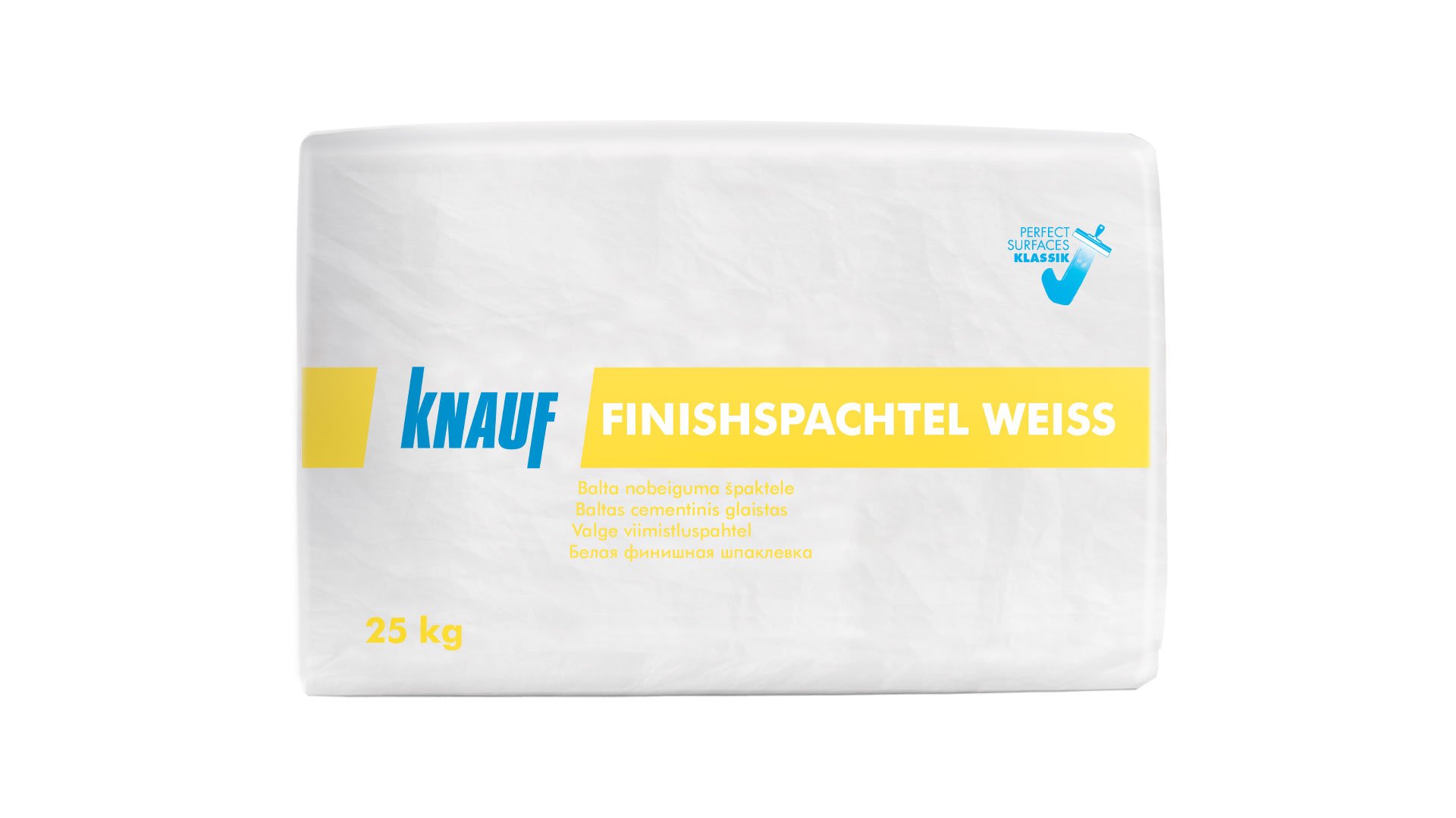 Finishspachtel weiss - Baltas cementinis glaistas, skirtas 0–5 mm storio sluoksniui