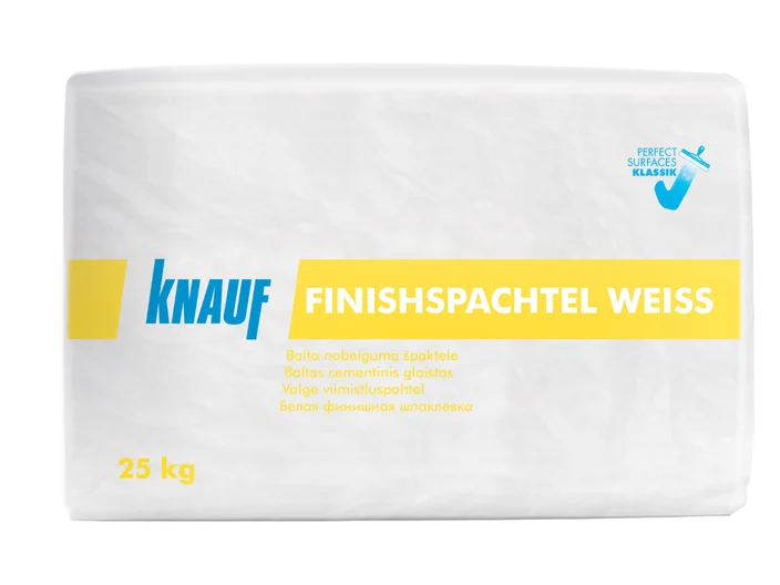 Finishspachtel weiss - Baltas cementinis glaistas, skirtas 0–5 mm storio sluoksniui
