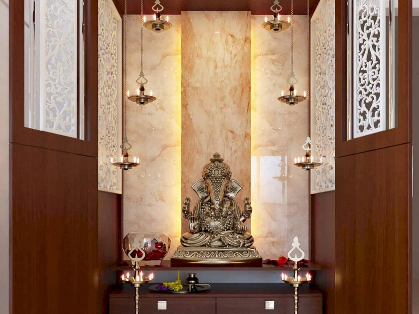 Trần thạch cao phòng thờ - 6