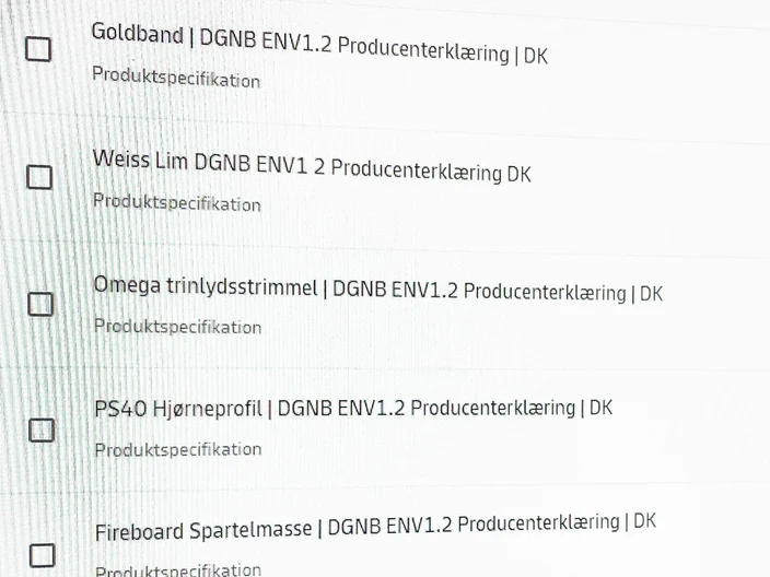 DGNB erklæringer