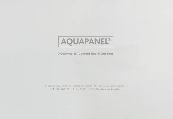 Knauf - AQUAPANEL® CEMENT BOARD OUTDOOR - Foto placa Aquapanel Outdoor