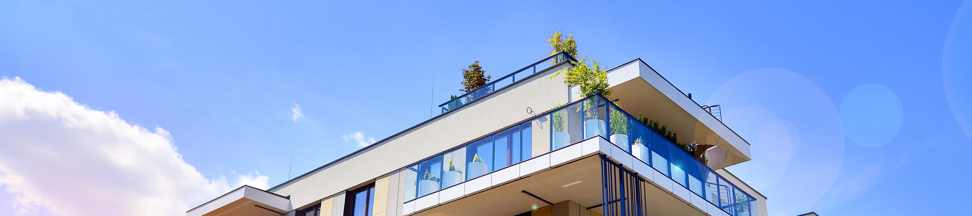 Modern apartment building facade, new apartment buildings exterior.