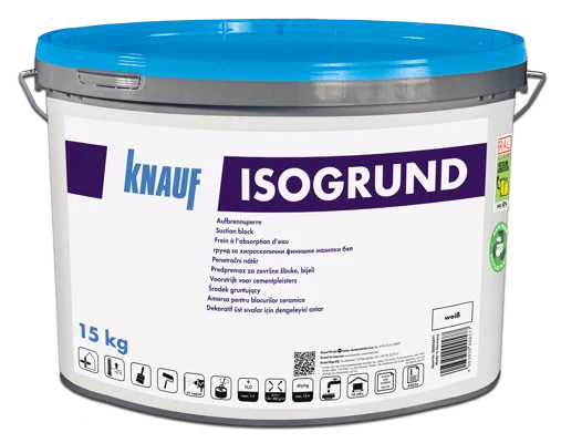 Knauf - Isogrund - Isogrund Weiß 15kg 10spr 350x210mm -DE GB FR BG CZ HR NL PL RO TR