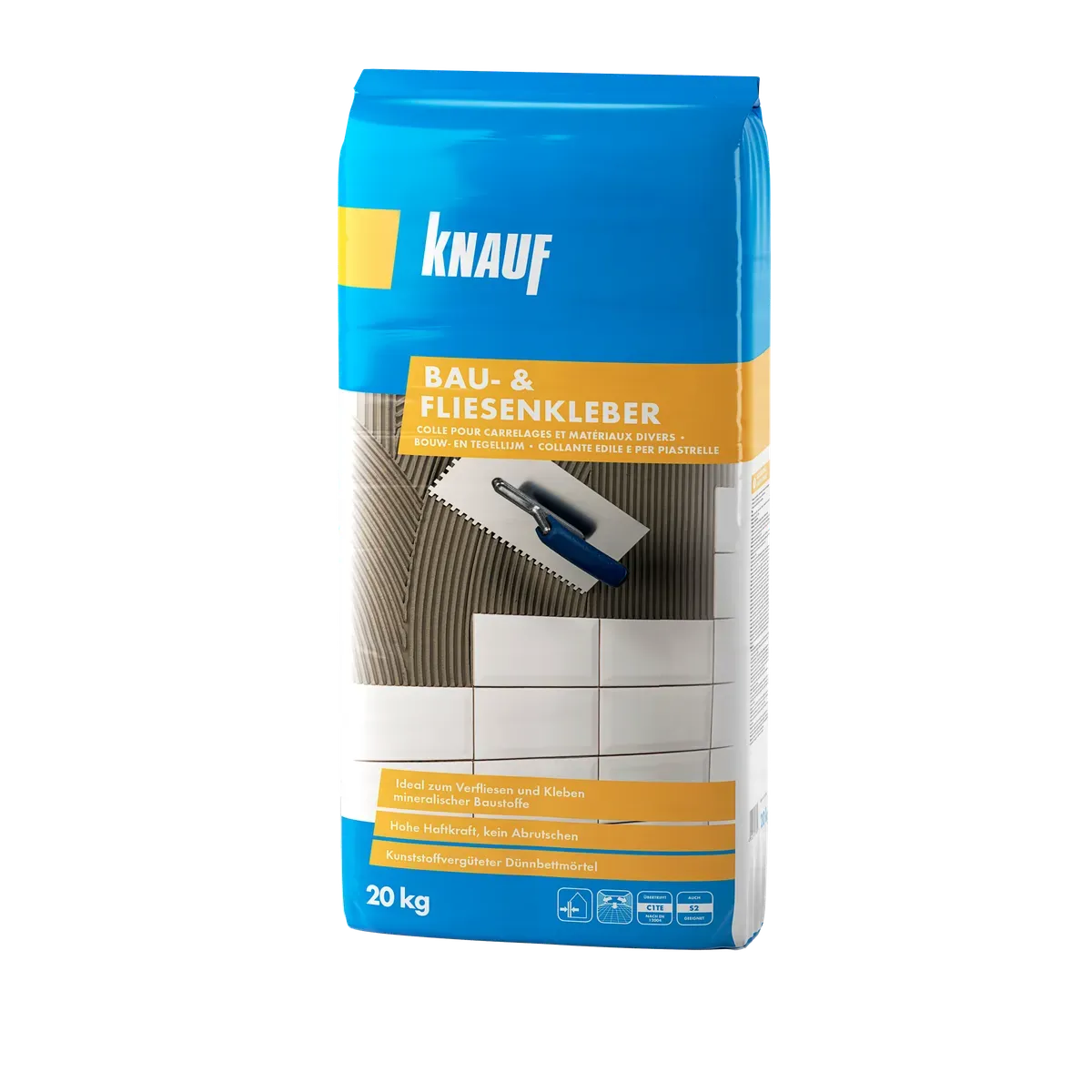 Knauf - Bau- & Fliesenkleber - 4006379075805_Bau-und-Fliesenkleber_front_20kg