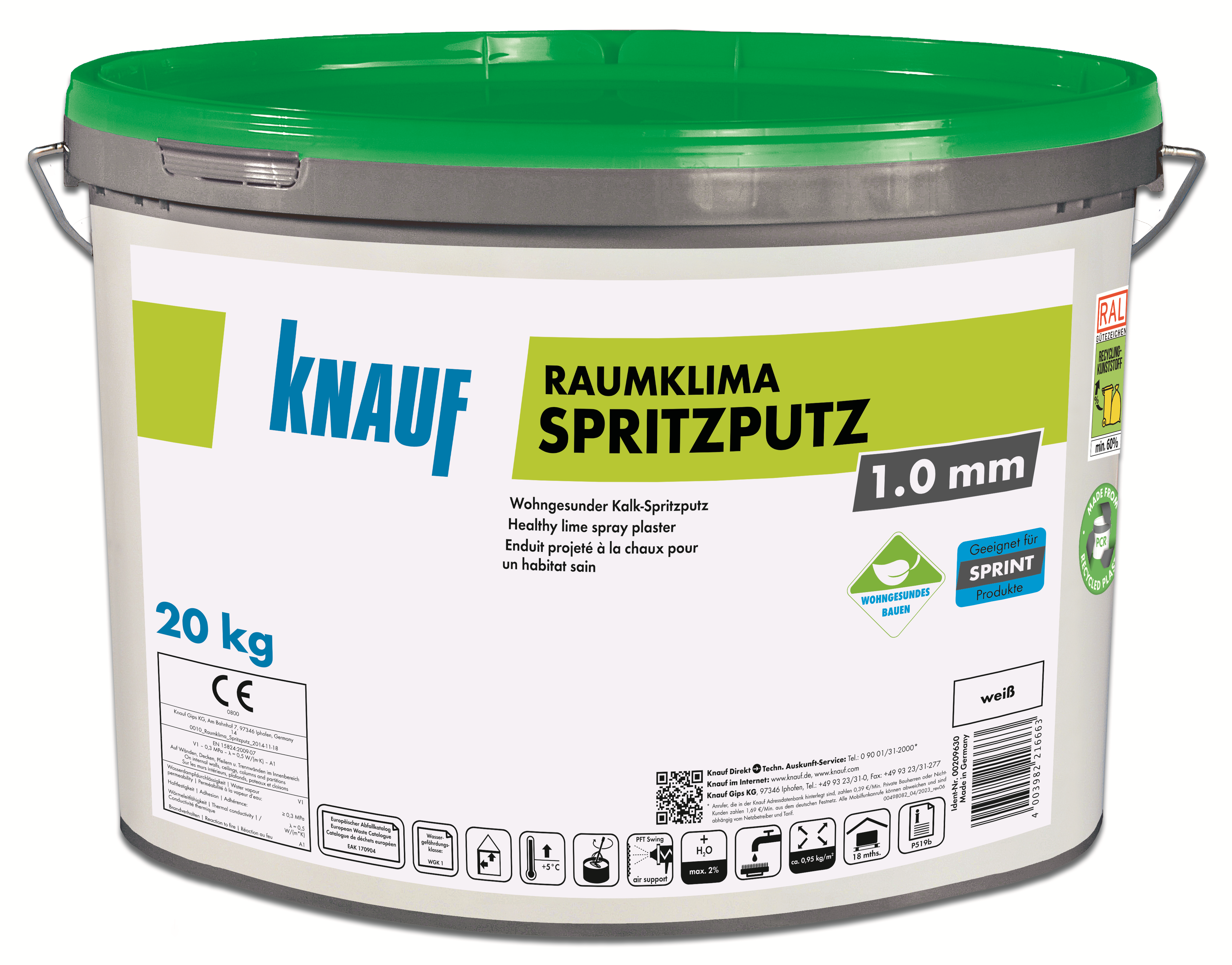 Raumklima Spritzputz 1,0mm