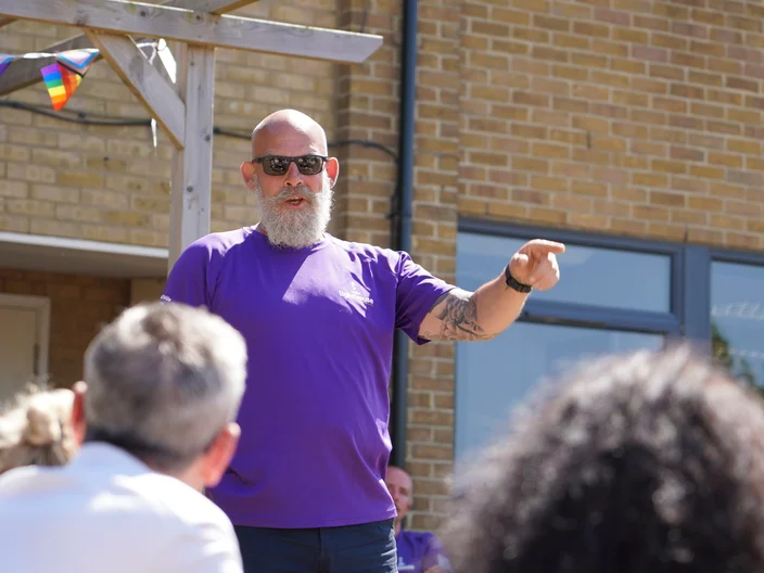 Lighthouse Charity Visit to Sittingbourne - 24-06-25 - Andy Bishop at Lighthouse.