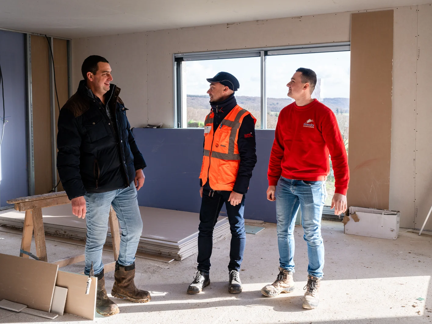 Chantier Knauf Gueudry maison individuelle