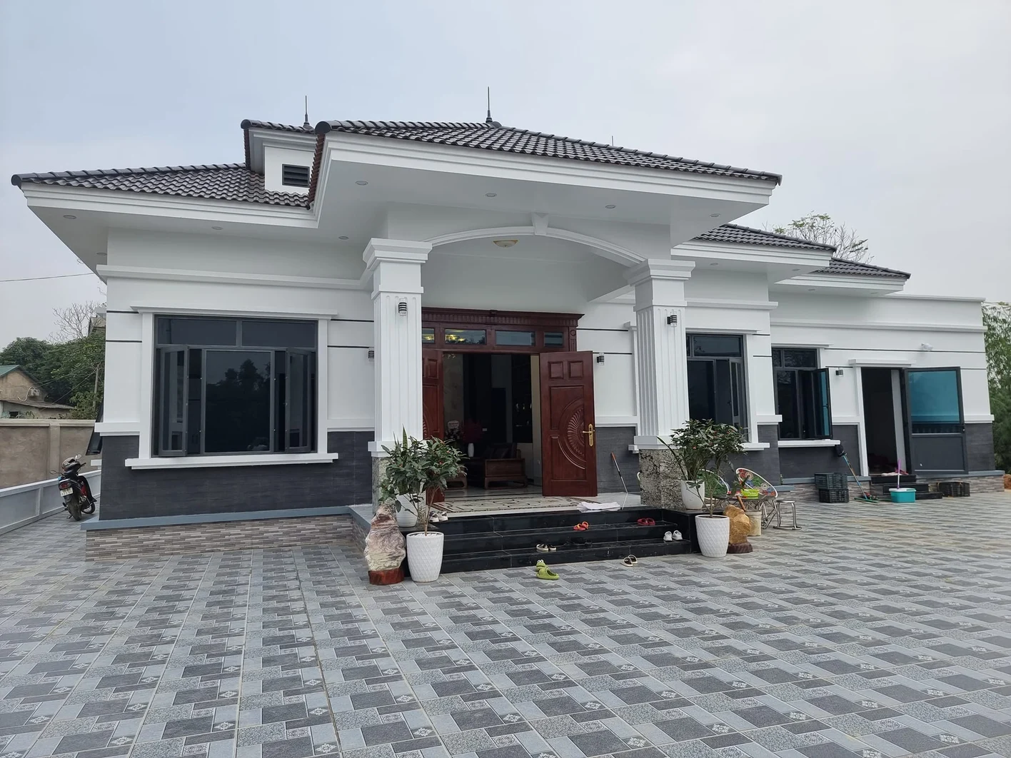 Nhà cấp 4 mái nhật 4 phòng ngủ