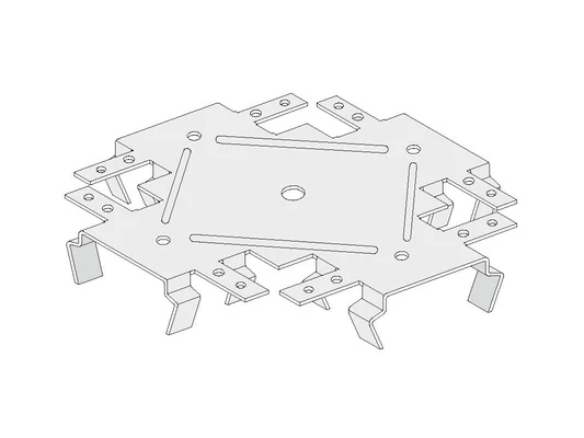 Knauf - დონის კონექტორები - 10516 Intersection connector for CD 60-27