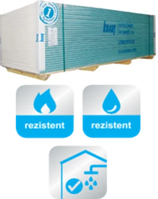 Knauf - Knauf DFH 13 (GKF-I 12,5mm) - Imagine-placa-knauf-fh13-hrak-gkf-i-125mm