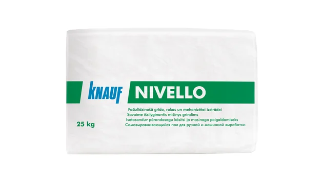 Knauf - Nivello - Nivello - Savaime išsilyginantis anhidritinis grindų mišinys