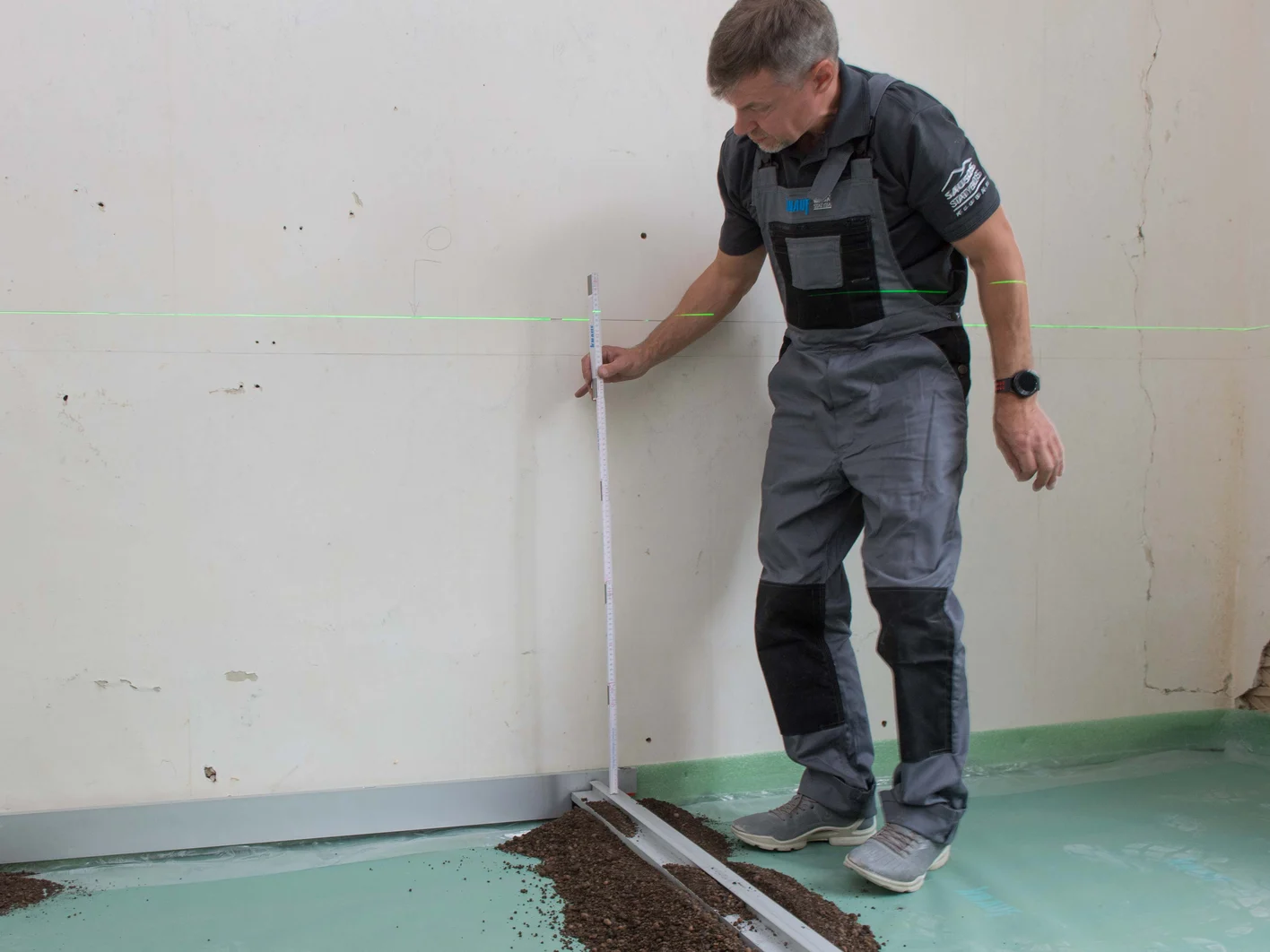 Grindų klojimas su Brown plokštėmis - Biraus sluoksnio irengimas 6