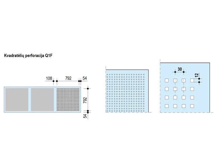 Designpanel performacija Quadril: Q1F
