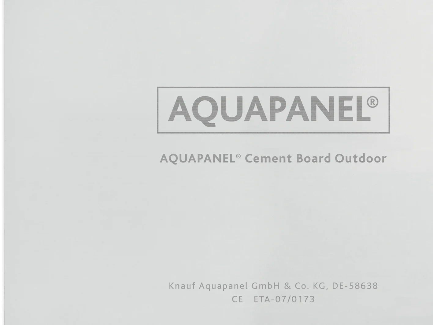 AQUAPANEL® Cement Board Outdoor 
