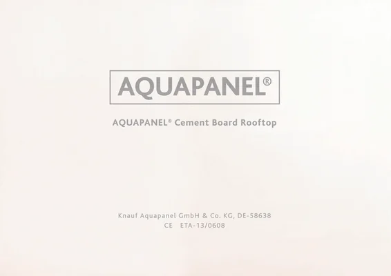 Knauf - AQUAPANEL® Rooftop 12,5 mm - Aquapanel Rooftop