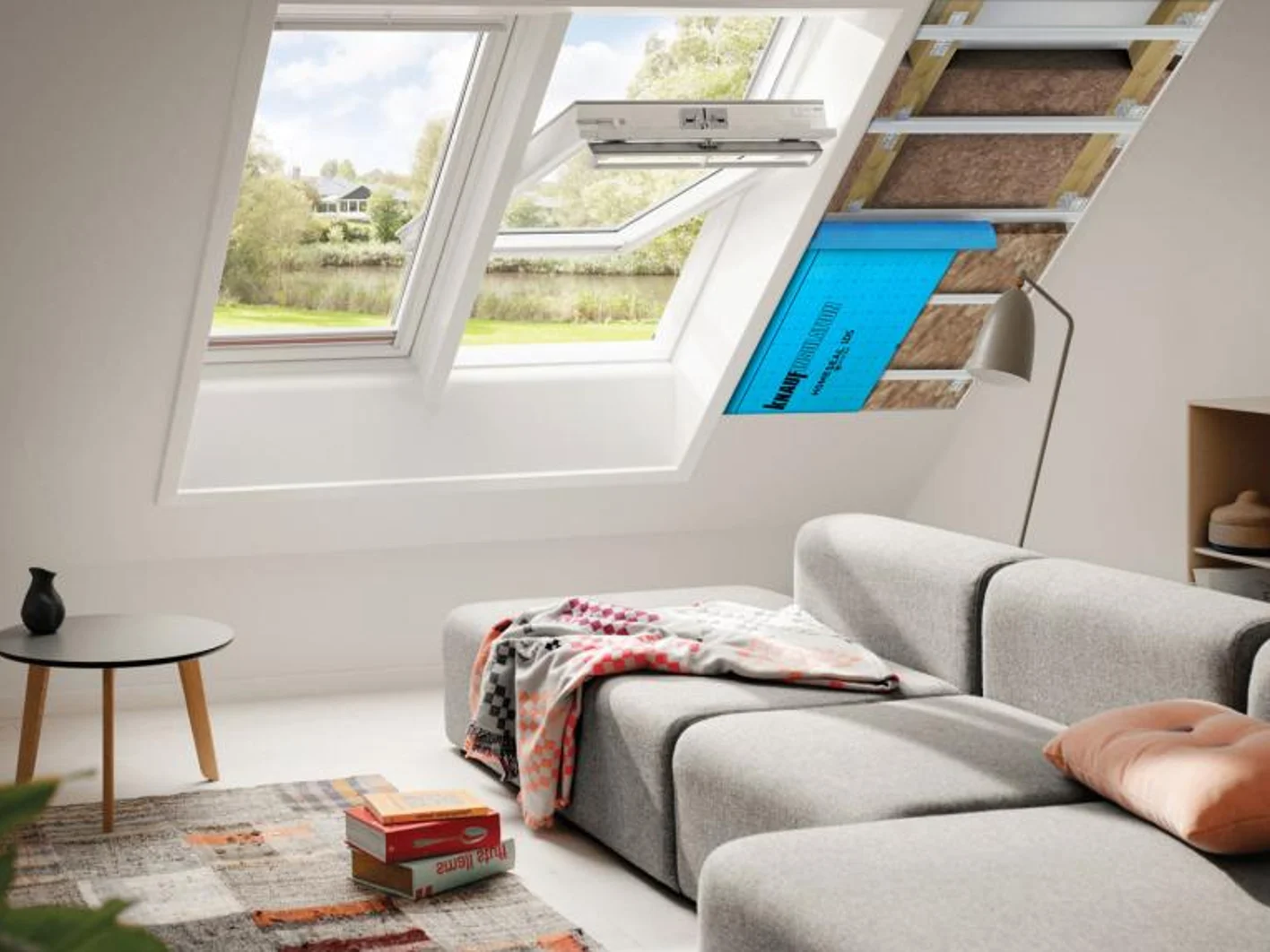 Living room pitched roof 