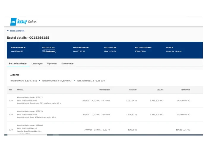 MyOrder - details