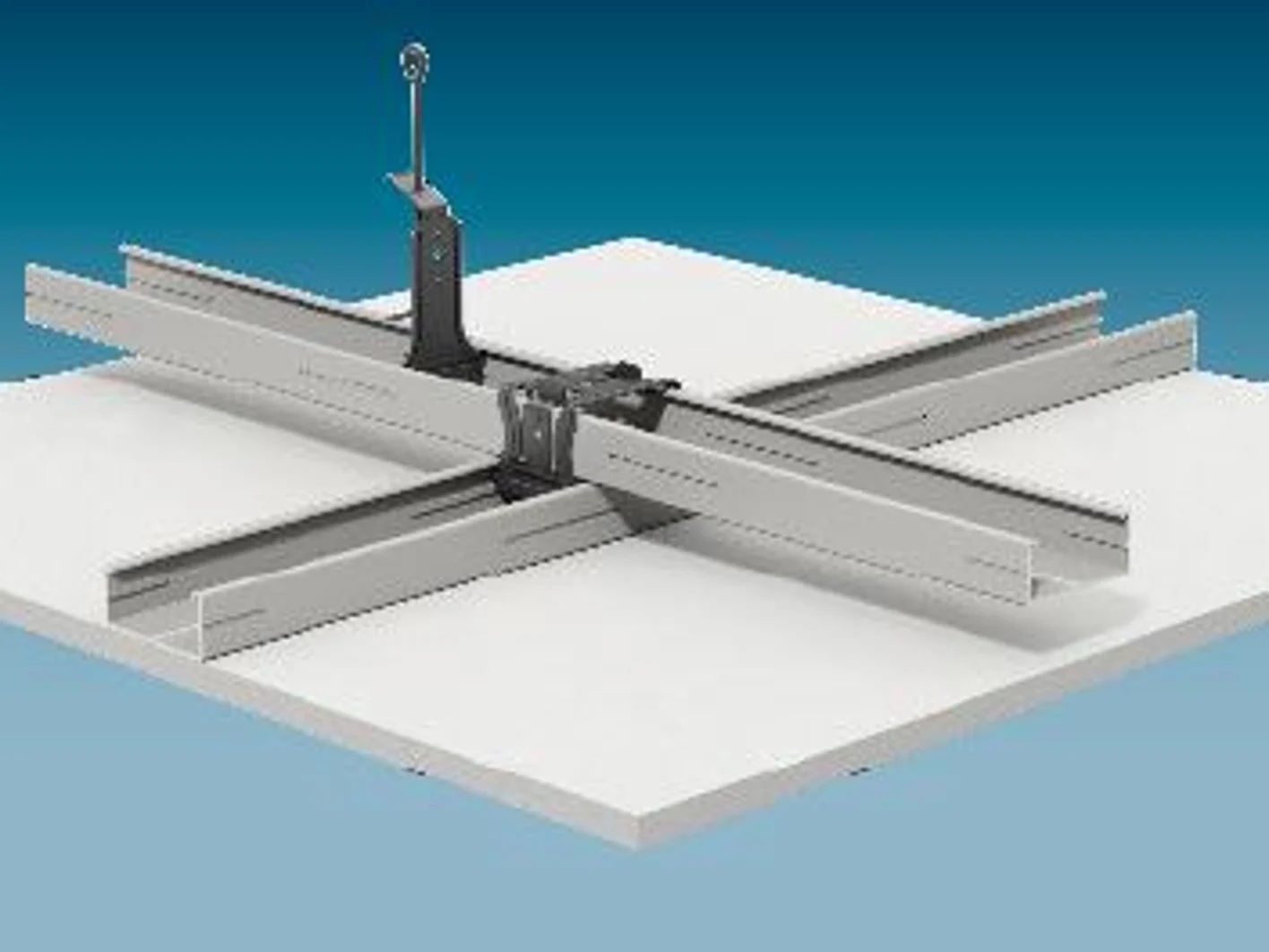 D 112 - Tavane cu structura de sustinere metalica din profile CD 60 montate la niveluri diferite