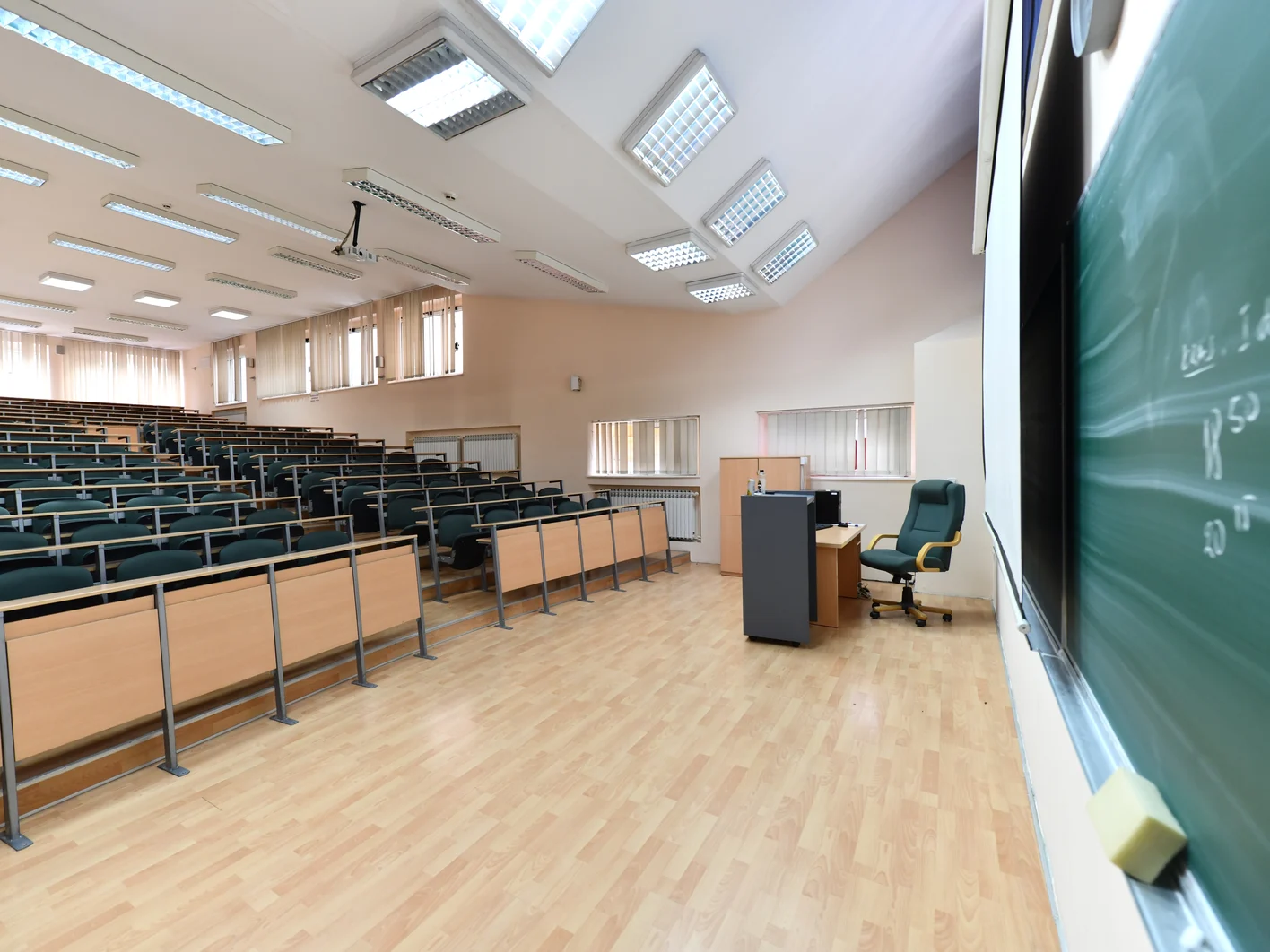 empty classroom