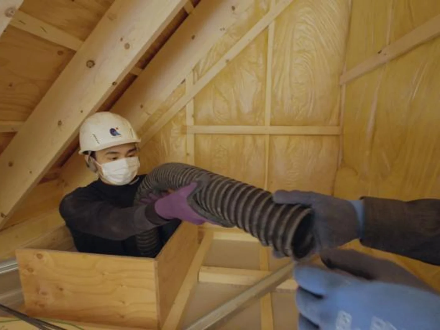 Supafil blow-in installation Niseko Japan