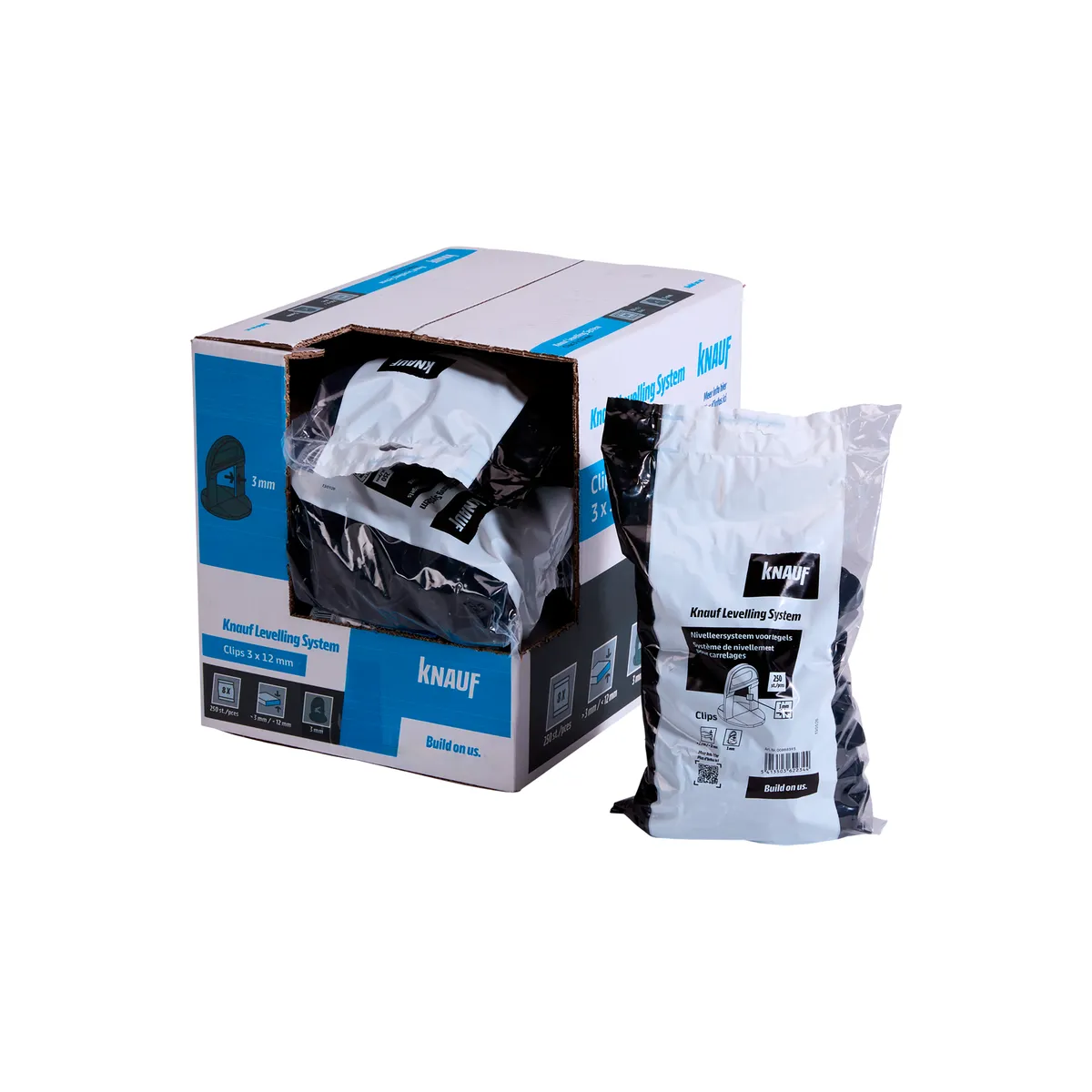 Knauf - Clips KLS 3 mm x 12 mm - Clips KLS 3 mm x 12 mm_250 pces_PACK-PROD_C1C0
