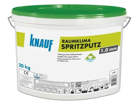 Knauf - Raumklima Spritzputz - Raumklima Spritzputz 1mm 20 kg