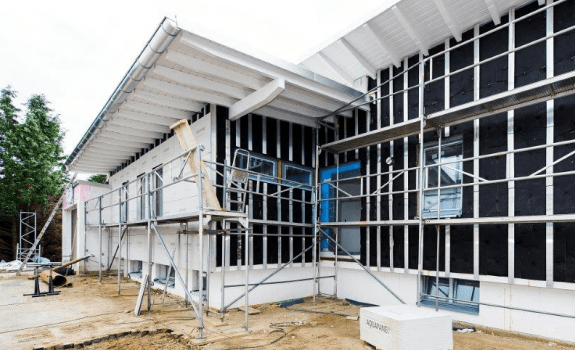 Fassade VHF Baustelle